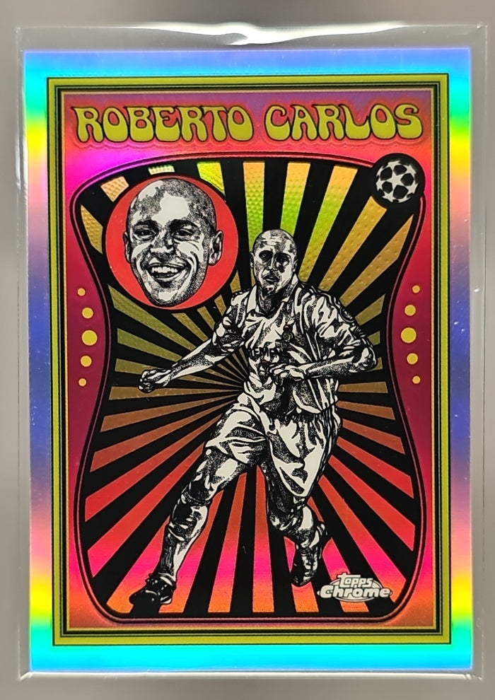 2025-26 Topps Chrome UEFA CC Roberto Carlos #UV-9 Ultra Violet SP Real Madrid image 0