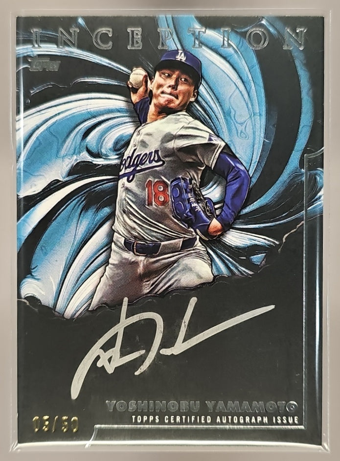 2025 Topps Inception Yoshinobu Yamamoto #IS-YY Signings 5/50 Auto Dodgers image 0