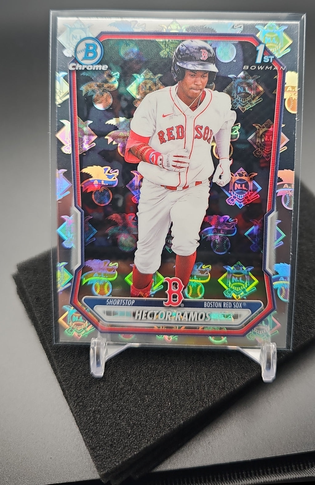 2026 Bowman Hector Ramos #BCP-128 Chrome League Logofractor 1st Prospect Red Sox image 0