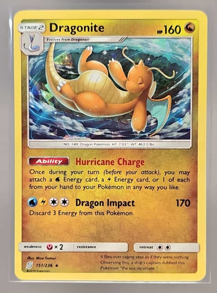 2019 Pokemon Sun & Moon Unified Minds Dragonite #151/236 Promos Holo image 0