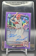 2025 Bowman Caleb Lomavita #CPA-CLO Chrome Auto Purple Refractor /250 1st Prospect nan nan image 0
