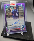 2025 Bowman Chrome Ching-Hsien Ko #CPA-CK Auto Purple Refractor /250 1st Prospect image 0