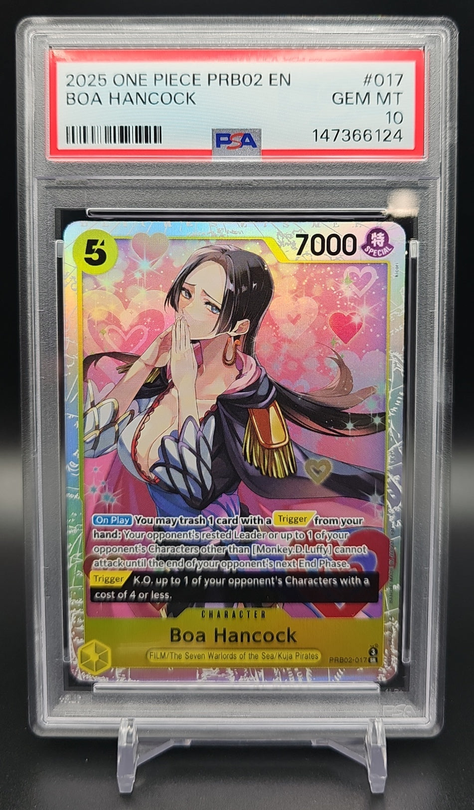 2025 One Piece The Best Vol. 2 Boa Hancock #PRB02-017 PSA 10 PSA 10.0 image 0