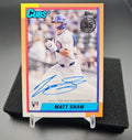 2025 Topps Update Matt Shaw #90A-MSH 1990 Auto RC Cubs image 0
