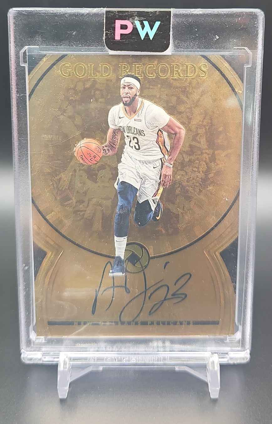 2017 Panini Opulence Anthony Davis #GR-ADV Gold Records Signatures /35 Auto image 0