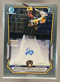2026 Bowman Handelfry Encarnacion #CPA-HE Chrome Auto 1st Prospect Brewers image 0