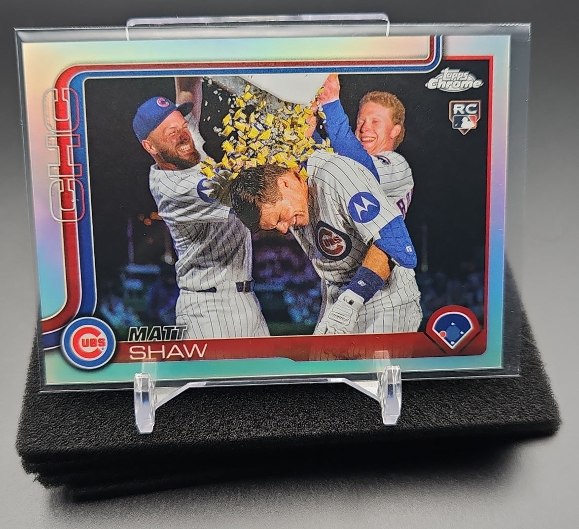 2025 Topps Chrome Update Matt Shaw #USC196 Image Variation RC SSP Cubs image 0