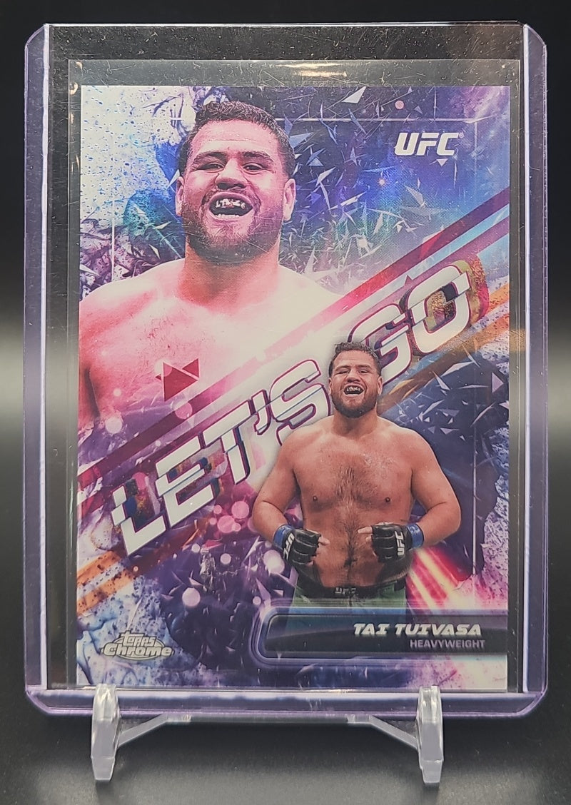 2024 Topps Chrome UFC Tai Tuivasa #LGO-15 Let's Go image 0