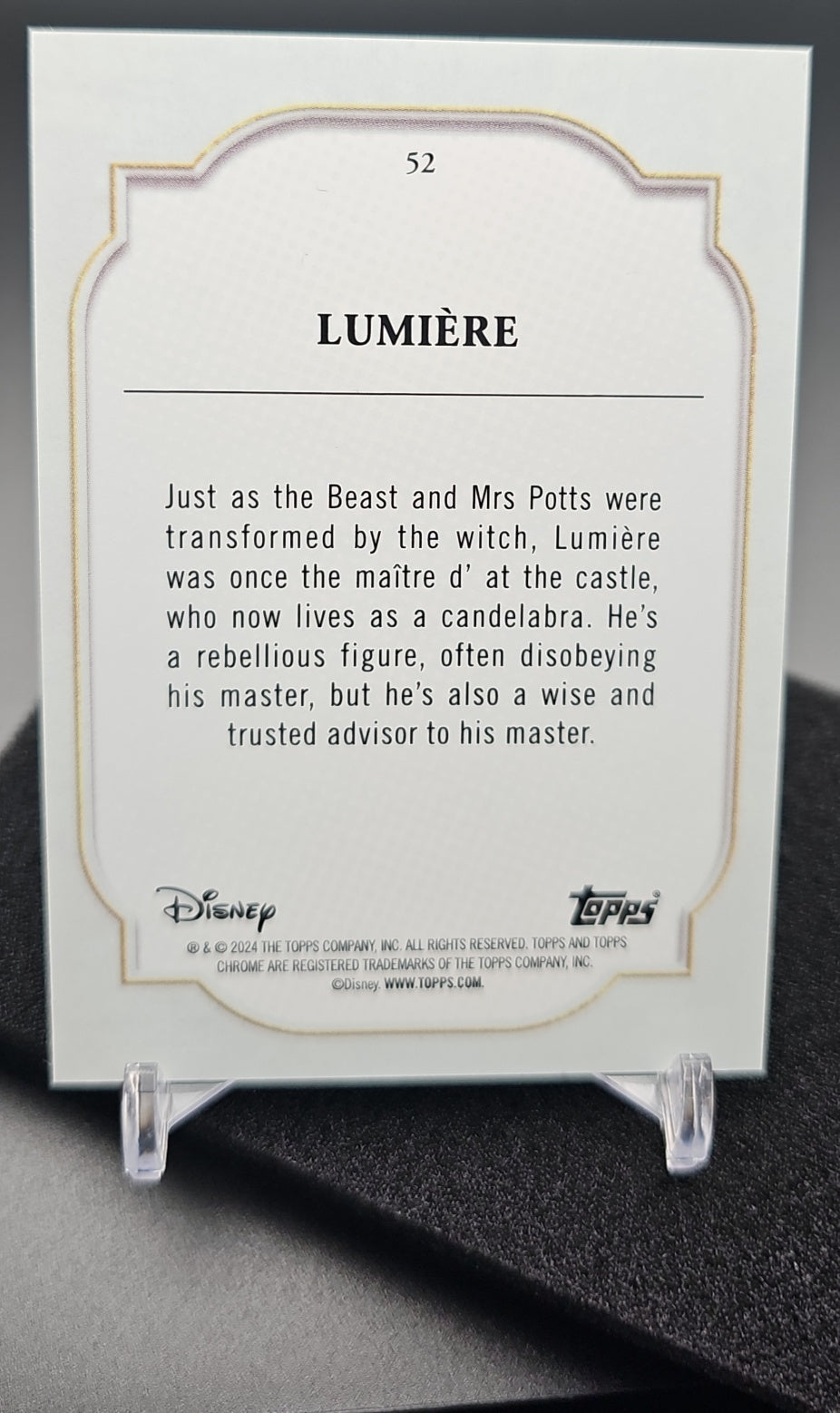 2024 Topps Chrome Disney Lumiere #52 Black and White Speckle /101 image 1