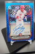 2026 Bowman Pablo Nunez #CPA-PN Chrome Auto Blue X-Fractor /150 1st Prospect image 0