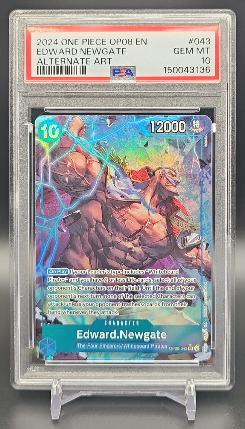 2024 One Piece Two Legends Edward Newgate #OP08-043 Super Rare PSA 10 PSA 10.0 image 0