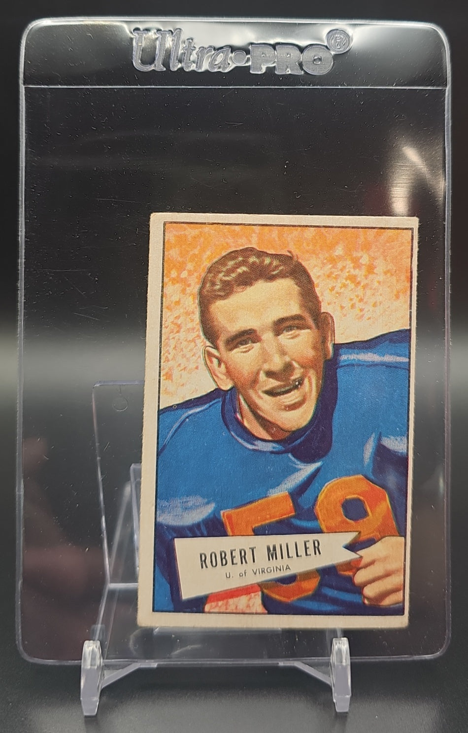 1952 Bowman Small Robert Miller #27 RC Lions image 0