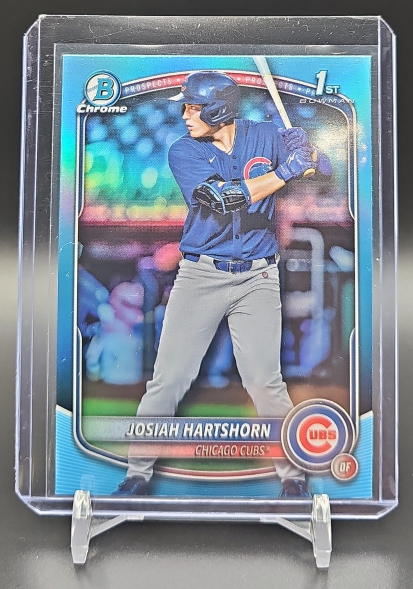 2025 Bowman Draft Josiah Hartshorn #BDC-21 Chrome Sky Blue Refractor 1st Prospect nan nan image 0