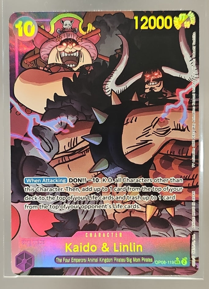 2024 One Piece Two Legends Kaido & Linlin #OP08-119 Secret Rare image 0
