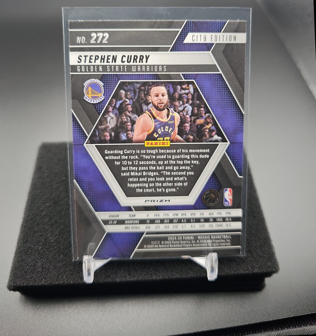 2024-25 Panini Mosaic Stephen Curry #272 Genesis Mosaic City Edition Warriors image 1