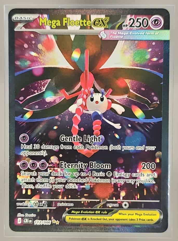 2026 Pokemon Mega Evolution Chaos Rising Floette ex #117/086 Special Illustration Rare image 0