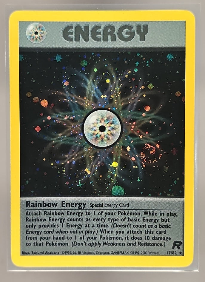 2000 Pokemon Team Rocket Rainbow Energy #17/82 Holo image 0