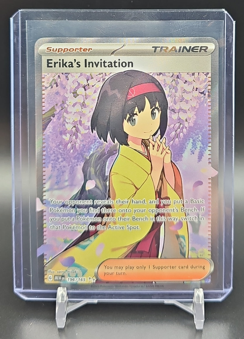 2023 Pokemon SV 151 Erika's Invitation #196/165 Ultra Rare nan nan image 0