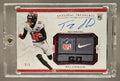 2025 Panini National Treasures Tez Johnson #CRPA-TJN Crossover Rookie Patch Auto Laundry Tag /5 MEM RC image 0