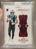 2025 Panini Flawless Tetairoa McMillan #5 Anniversary Ruby /25 RC Panthers image 0