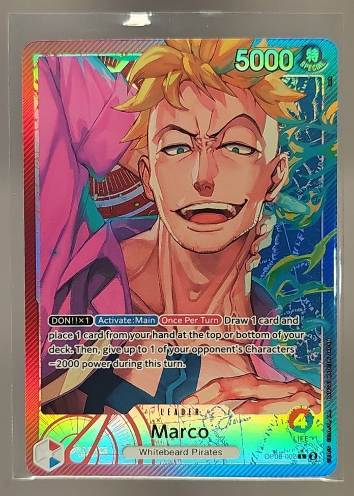 2025 One Piece Anime 25th Collection Marco #OP08-002 Special Alternate Art image 0