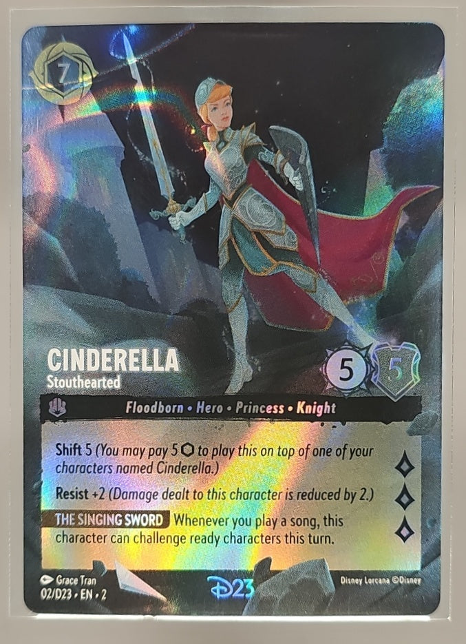 2023 Disney Lorcana: D23 Collection Cinderella - Stouthearted #02/D23 Promo image 0
