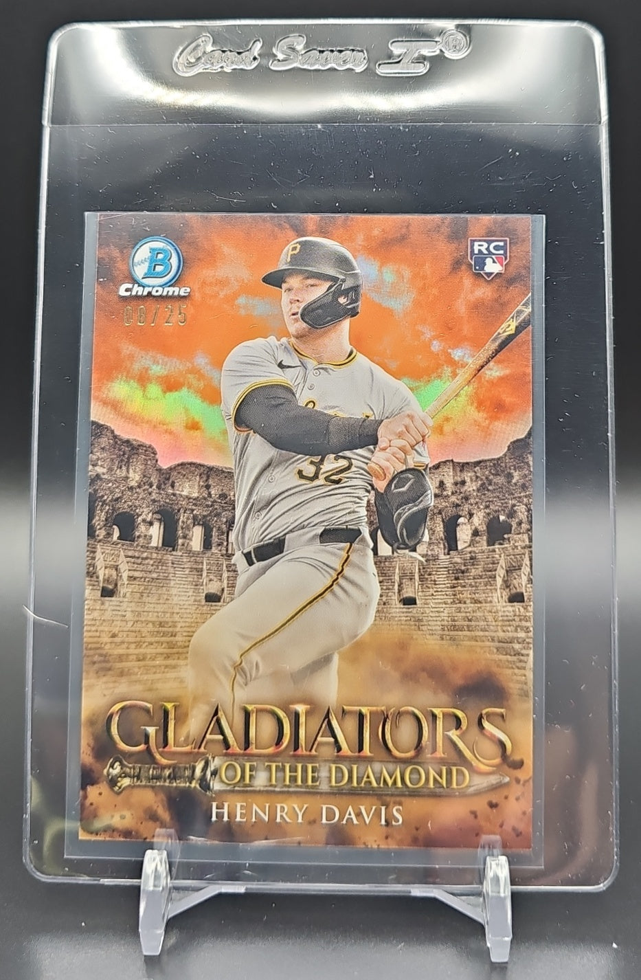 2024 Bowman Chrome Henry Davis #GOTD-7 Gladiators of the Diamond Orange Refractor /25 RC nan nan image 0