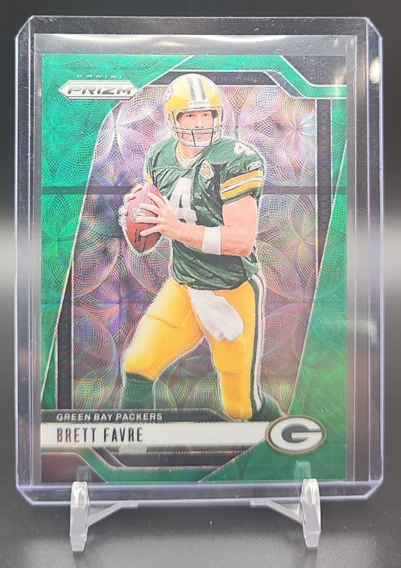 2024 Panini Prizm Brett Favre #110 Green Scope 16/75 Packers image 0