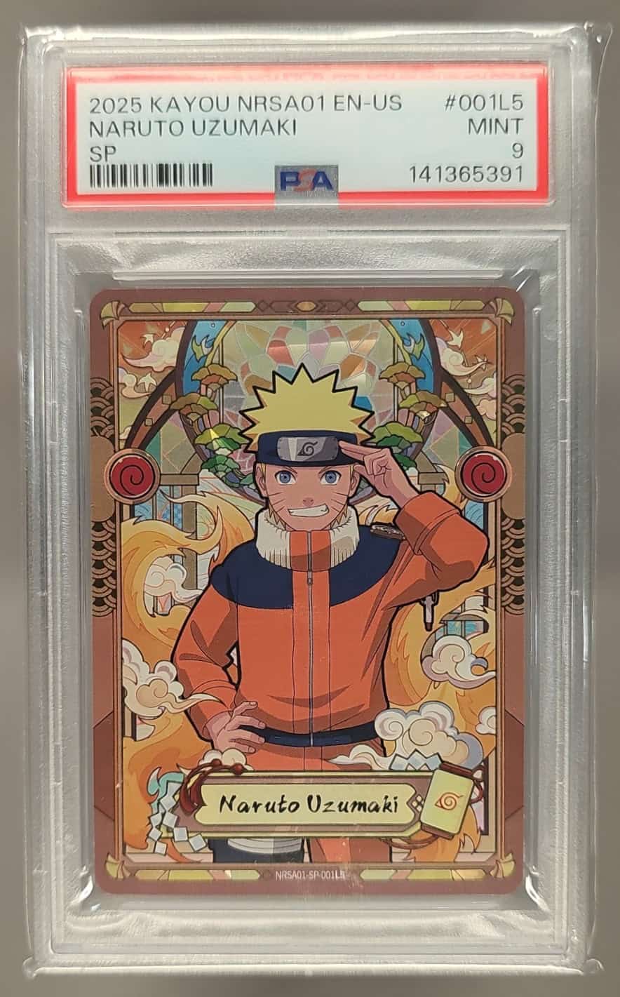 Kayou Naruto Series 1: Heaven Scroll Uzumaki #NRSA01-SP-001L5 Special PSA 9 image 0