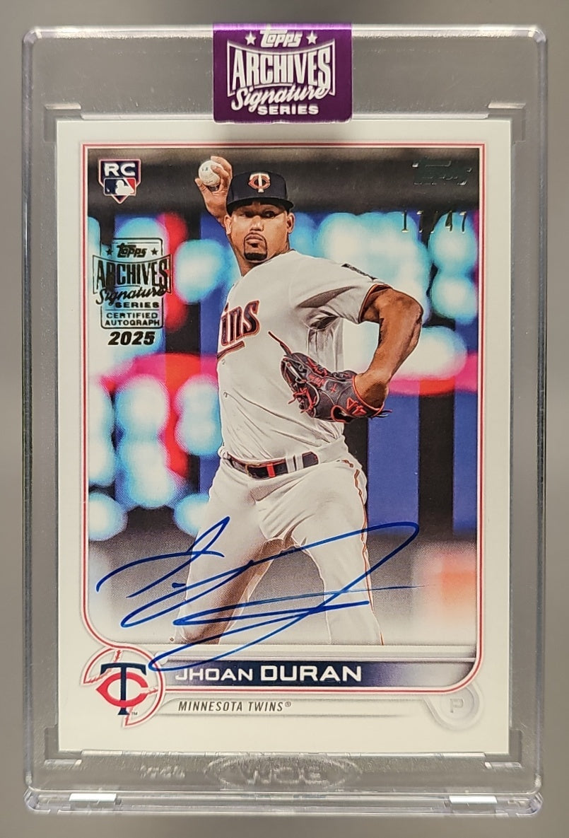 2025 Topps Archives Jhoan Duran Auto image 0
