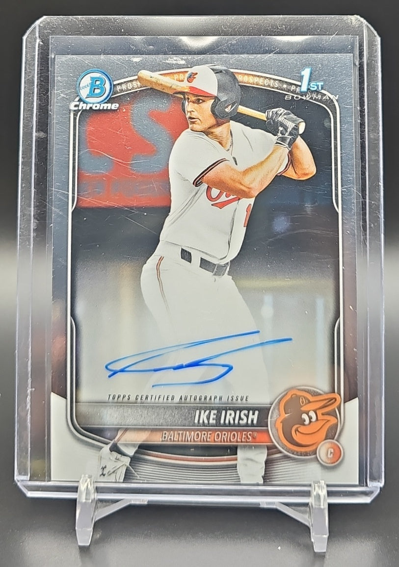 2025 Bowman Draft Ike Irish #CPA-II Chrome Auto 1st Prospect Orioles nan nan image 0