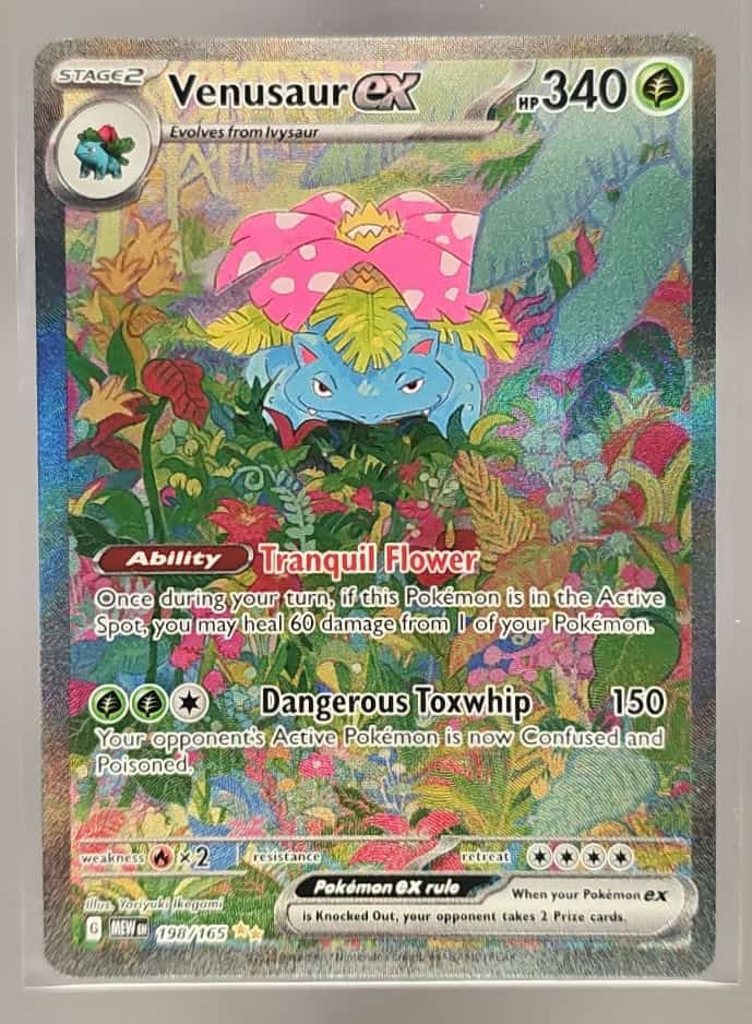 2023 Pokemon SV 151 Venusaur ex #198/165 Special Illustration Rare image 0