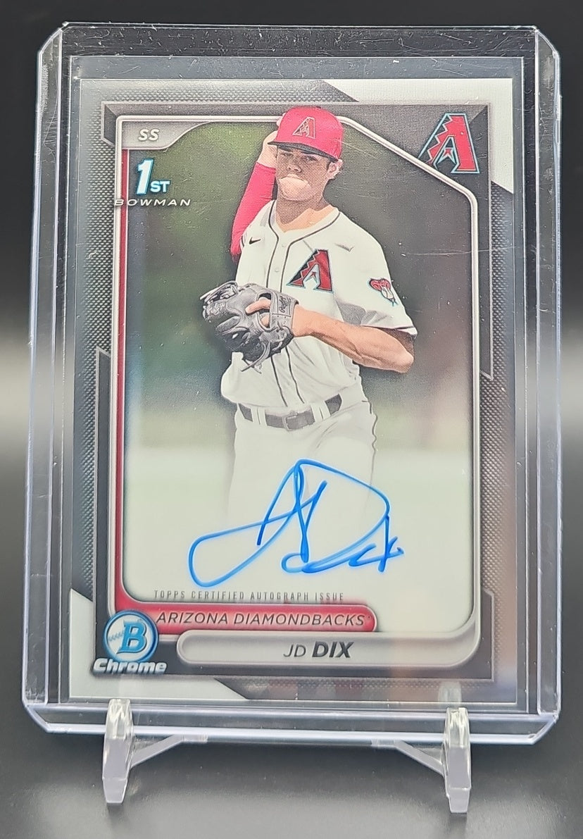 2024 Bowman Draft JD Dix #CPA-JD Chrome Auto 1st Prospect Diamondbacks nan nan image 0