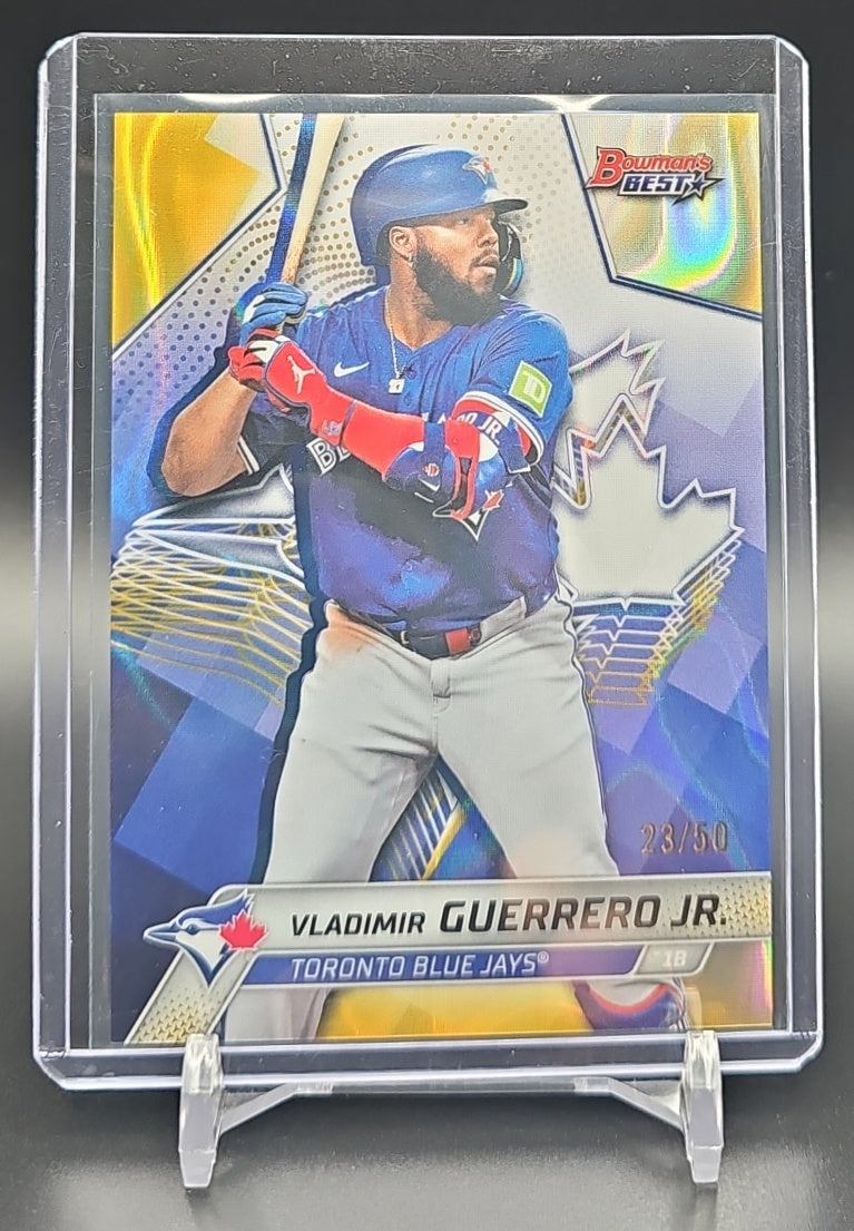 2025 Bowman's Best Vladimir Guerrero Jr. #22 Gold Lava Refractor 23/50 Blue Jays nan nan image 0