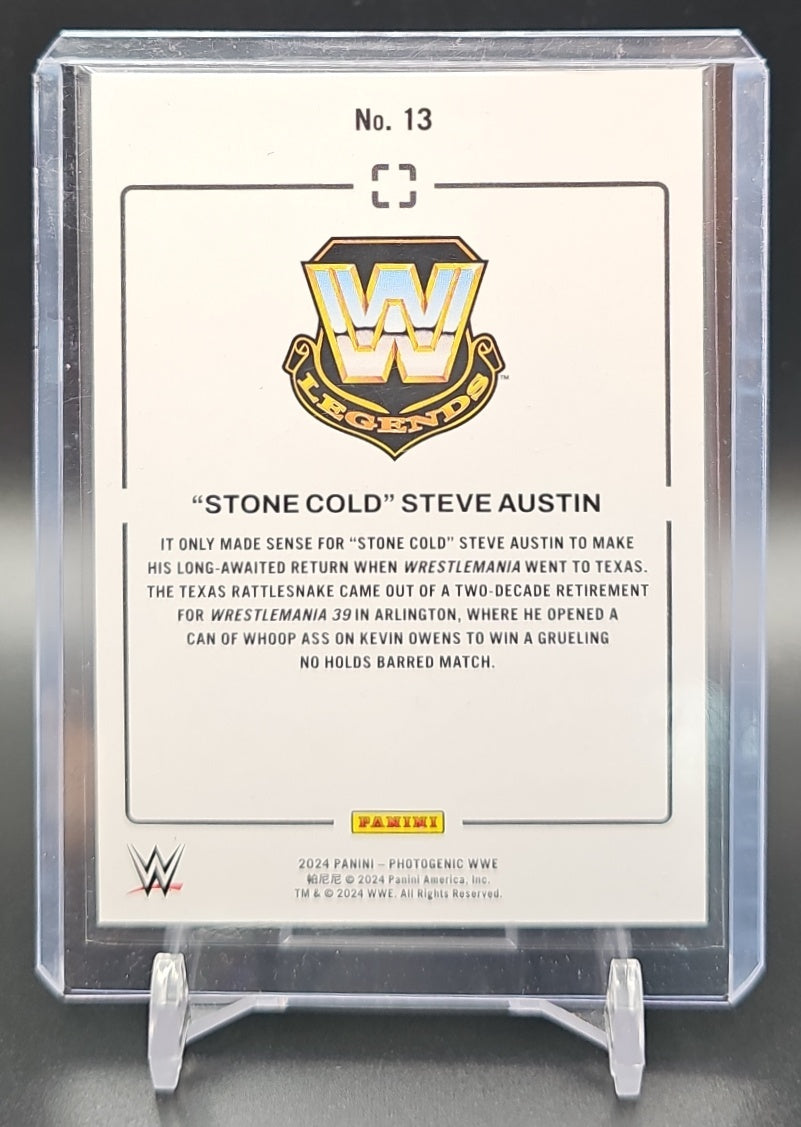 2024 Panini Photogenic WWE "Stone Cold" Steve Austin #13 Wedges 36/49 image 1