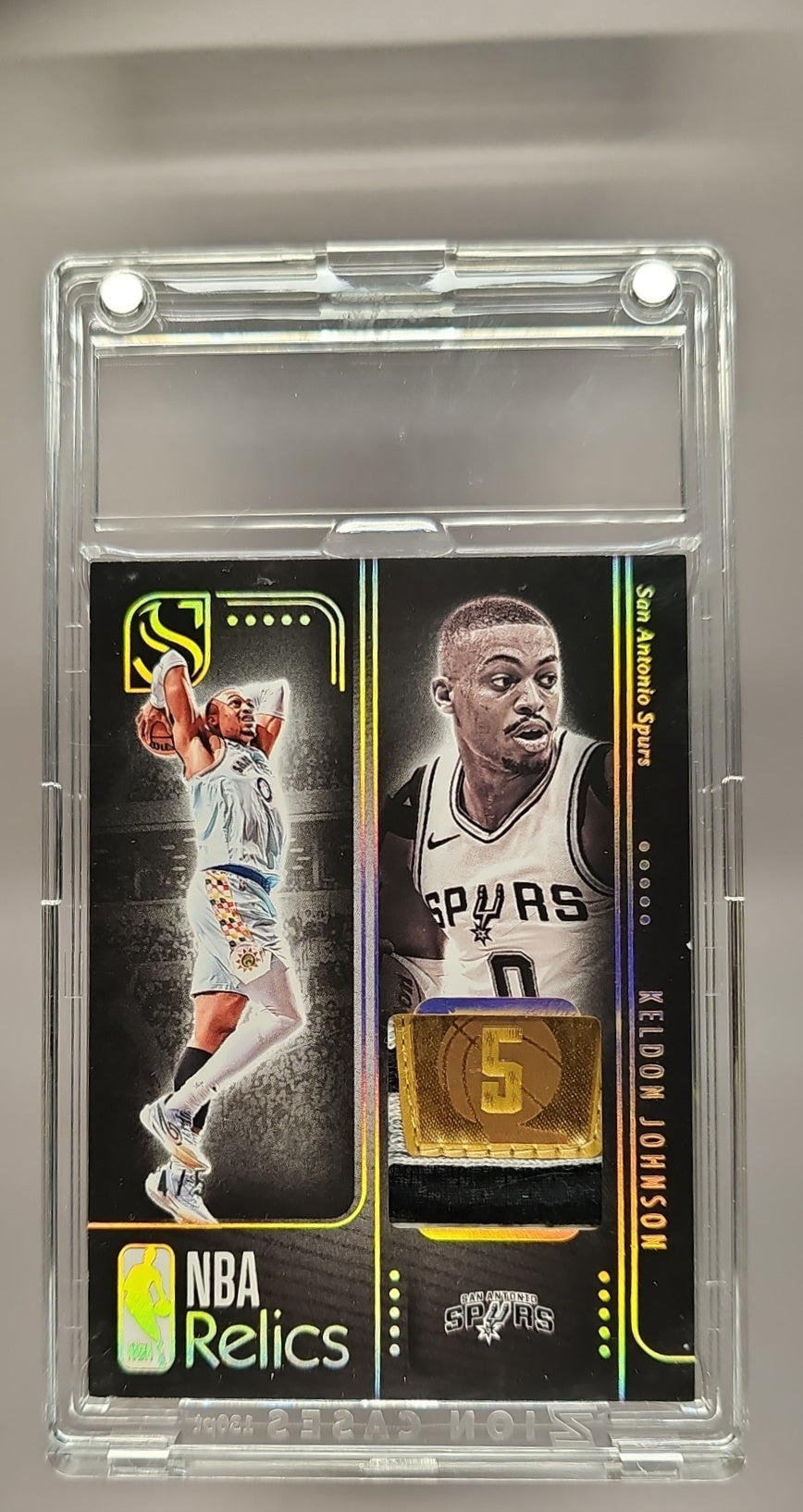 2024-25 Panini Silhouette Keldon Johnson #REL-KJS NBA Relics Spurs /5 image 0