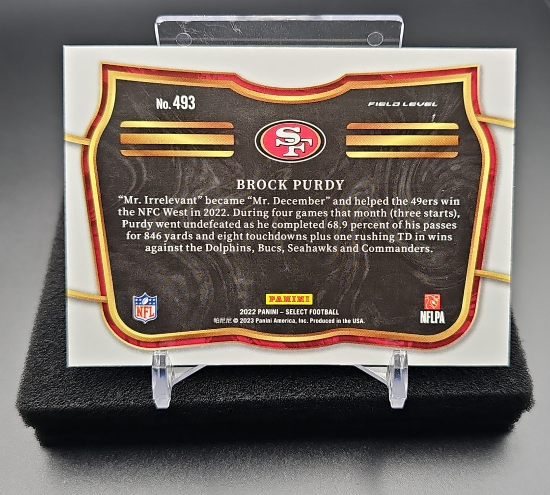 2022 Panini Select Brock Purdy #493 Field Level RC 49ers image 1