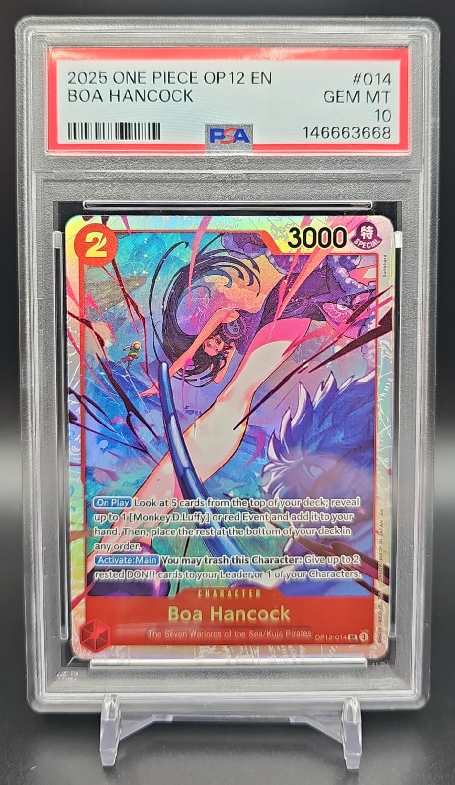 2025 One Piece Legacy of the Master Boa Hancock #OP12-014 Alternate Art PSA 10 PSA 10.0 image 0
