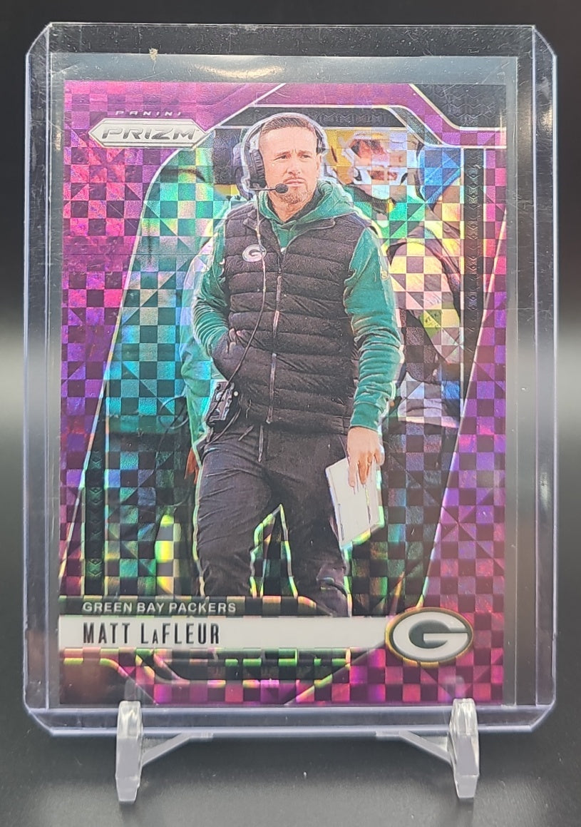 2024 Panini Prizm Matt LaFleur #108 Purple Power 22/49 Packers image 0