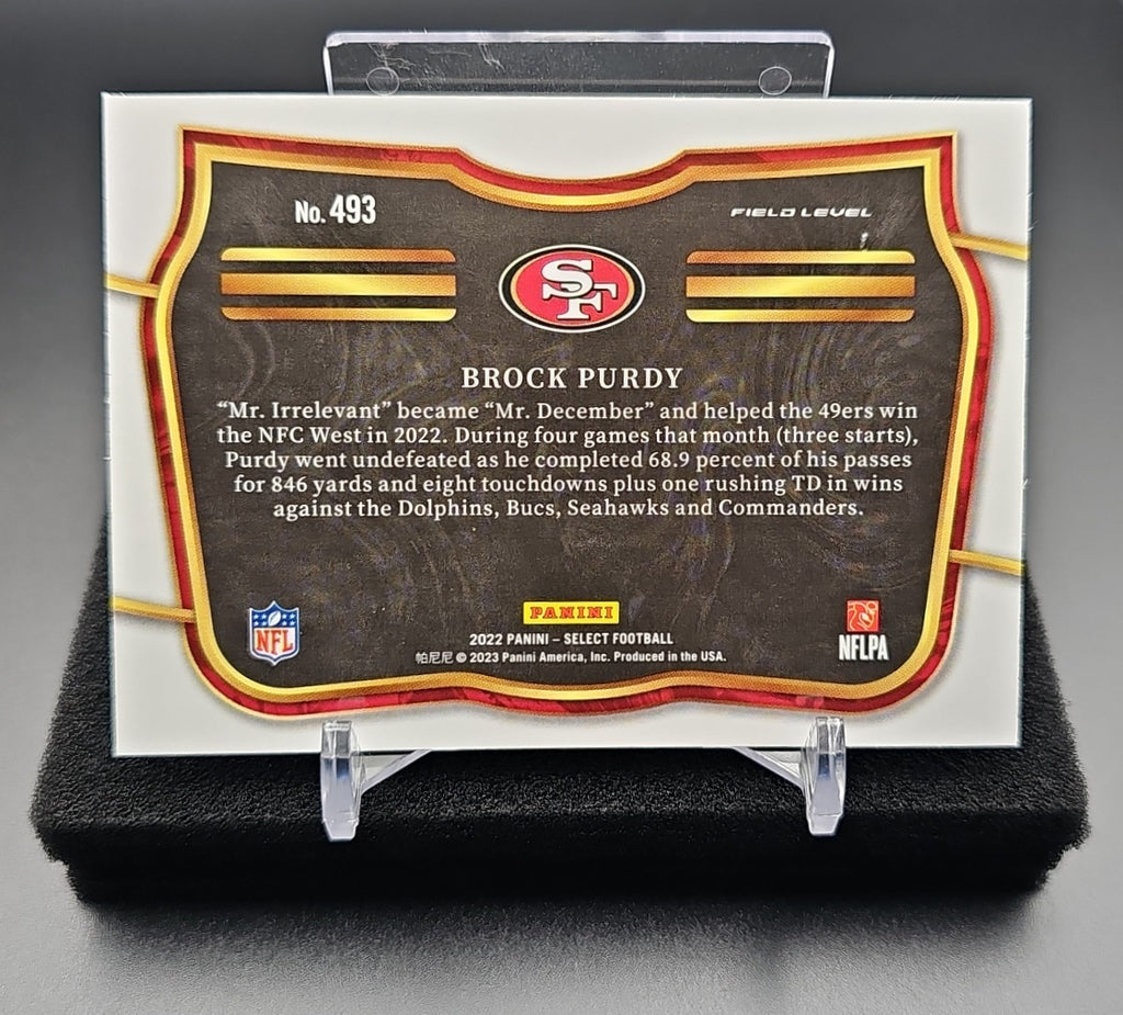 2022 Panini Select Brock Purdy #493 Field Level RC 49ers image 1