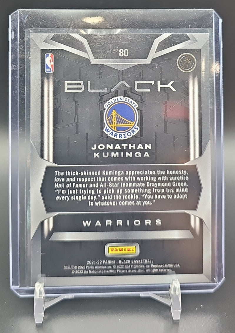2021-22 Panini Black Jonathan Kuminga #80 Copper /49 RC Warriors image 1