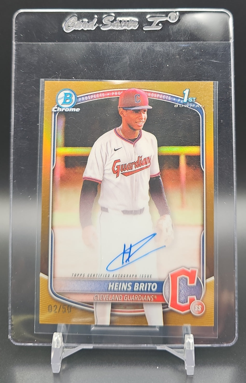 2025 Bowman Chrome Heins Brito #CPA-HB Auto Gold Refractor /50 1st Prospect nan nan image 0