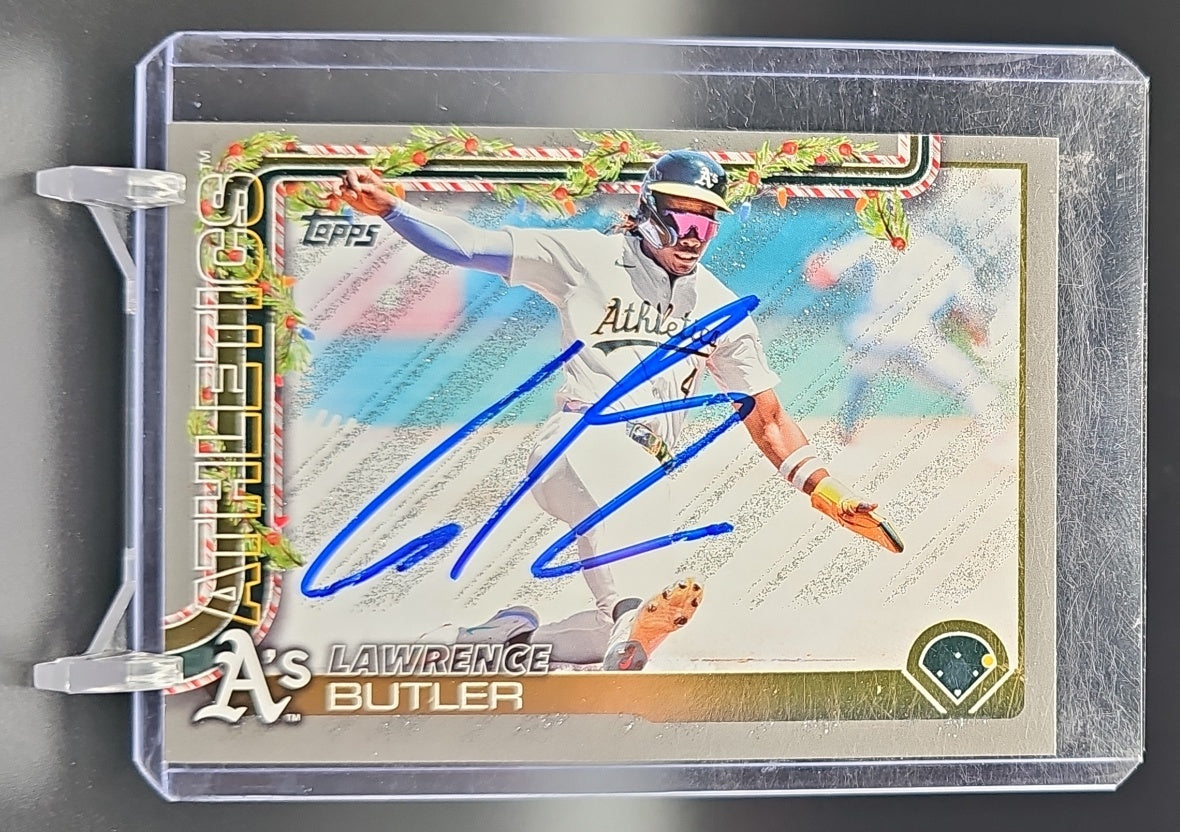 2025 Topps Holiday Lawrence Butler #H80 Athletics Auto nan nan image 0