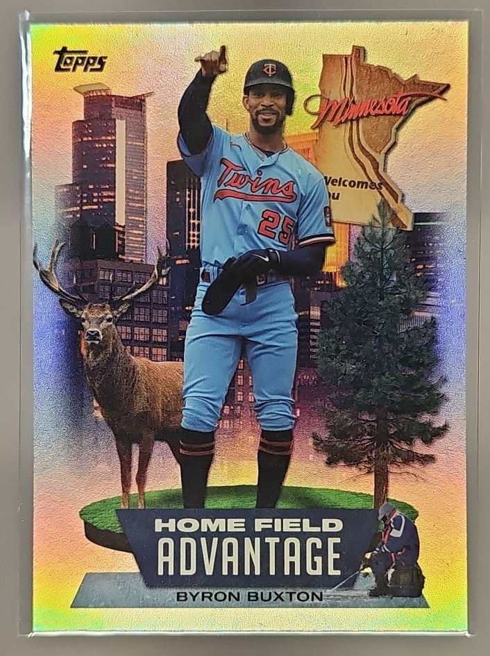 2022 Topps Byron Buxton #HA-19 Home Field Advantage Twins image 0