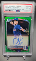 2025 Bowman Chrome Devin Fitz-Gerald #CPA-DF Auto Green Refractor /99 1st Prospect PSA 10 PSA 10.0 image 0