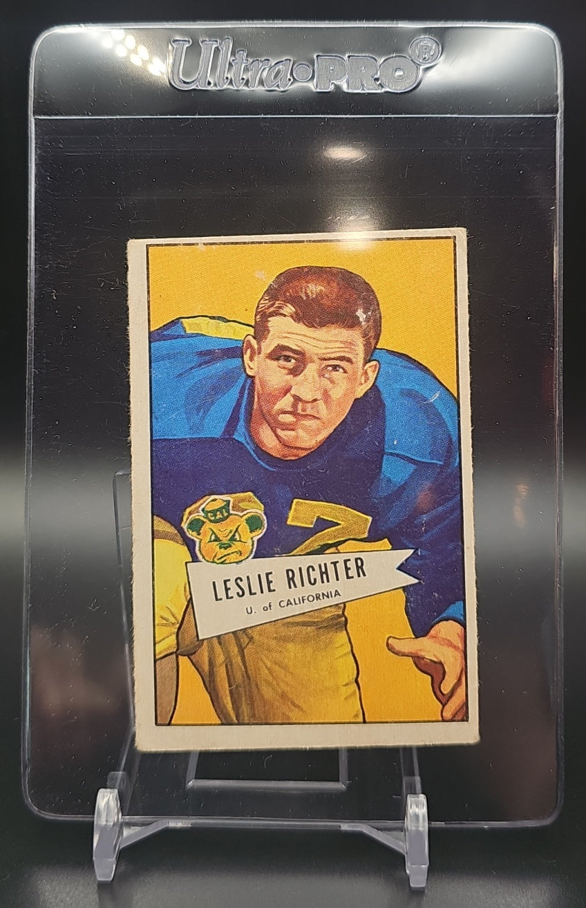 1952 Bowman Large Leslie Richter #61 RC Rams image 0