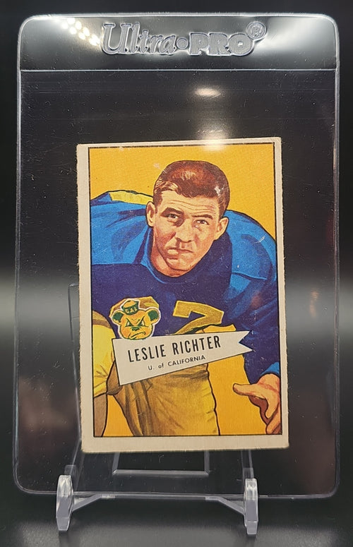 1952 Bowman Large Leslie Richter #61 RC Rams image 0
