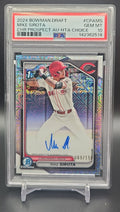 2024 Bowman Draft Mike Sirota #CPA-MS Chrome Auto HTA Choice Refractor /150 1st Prospect PSA 10 PSA 10.0 image 0