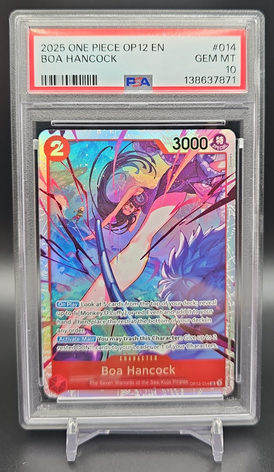2025 One Piece Legacy of the Master Boa Hancock #OP12-014 Super Rare PSA 10 PSA 10.0 image 0