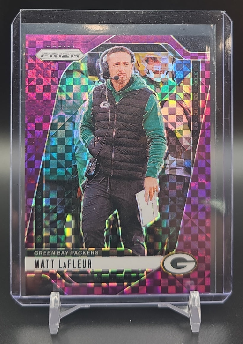 2024 Panini Prizm Matt LaFleur #108 Purple Power 6/49 Packers image 0
